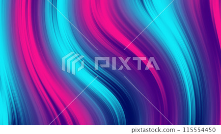 Neon Wavy Line Background 115554450