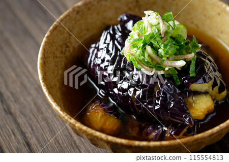 Deep fried eggplant 115554813