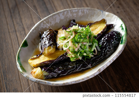 Deep fried eggplant 115554817