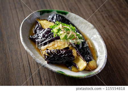 Deep fried eggplant Deep fried eggplant 115554818