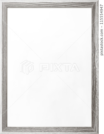 Vertical background image of a whiteboard with a wooden frame and a gray wooden border 115554947