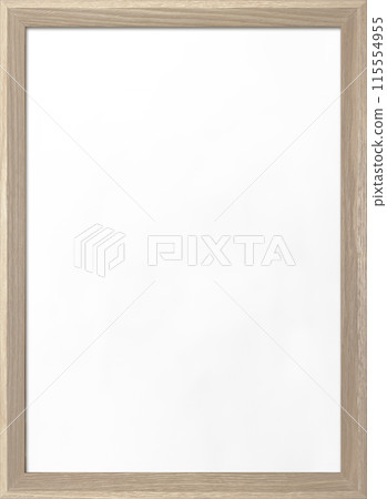 A vertical background image of a whiteboard with a white-brown wooden frame 115554955