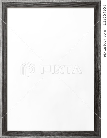 Vertical background image of a whiteboard with a gray wooden frame 115554959