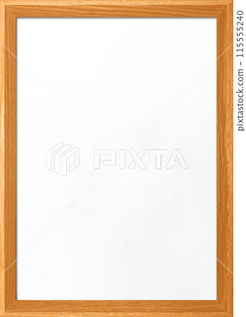 A vertical background image of a whiteboard with an orange wooden frame 115555240