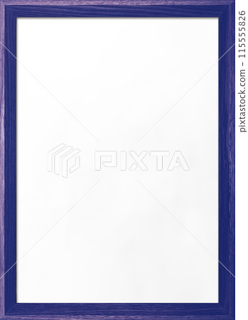 A vertical background image of a whiteboard with a blue-purple wooden frame 115555826