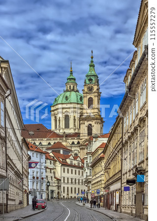 Street in Prague, Czech republic Street in Prague, Czech republic 115557279