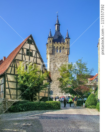 Blue tower, Bad Wimpfen, Germany 115557392