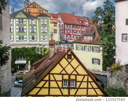 Historical houses in Meersburg, Germany Historical houses in Meersburg, Germany 115557593