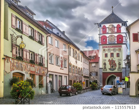St. Martin gate in Wangen im Allgau, Germany St. Martin gate in Wangen im Allgau, Germany 115557613