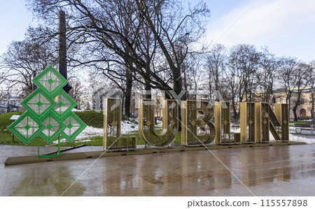 December 25, 2022, Poland, Lublin. I love Lublin 115557898