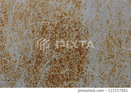 Abstract background from an old, time-damaged metal surface. 115557981