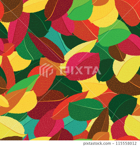 autumn leaves endless texture vector autumn leaves endless texture vector 115558012