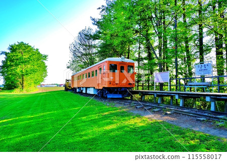 Scenery of the railway park at Koufuku Station (Obihiro, Hokkaido) 115558017