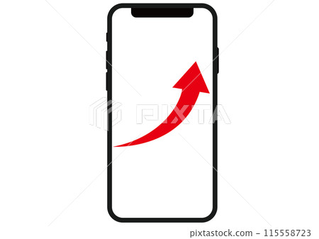 箭頭，上升，智慧型手機，智慧型手機，成長，上升，向上，成長，恢復，效果，增加，上升，快速成長， 115558723