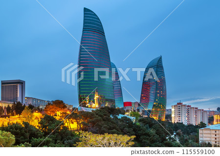 Flame Towers, Baku, Azerbaijan 115559100
