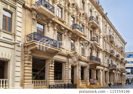 Street in Baku, Azerbaijan Street in Baku, Azerbaijan 115559196