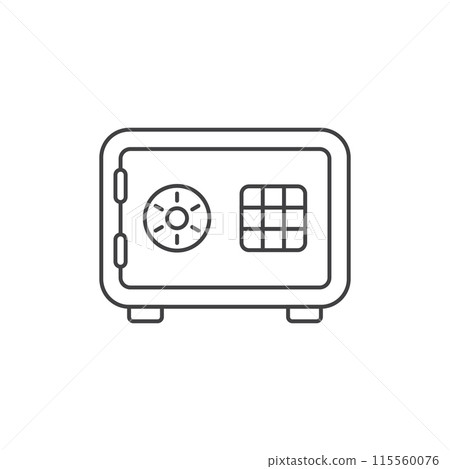 Metal bank safe icon in flat style. Money vault vector illustration on isolated background. Storage sign business concept. Metal bank safe icon in flat style. Money vault vector illustration on isolated background. Storage sign business concept. 115560076