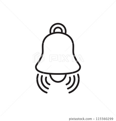 Notification bell icon in flat style. Incoming inbox message vector illustration on isolated background. Ringing bell sign business concept. Notification bell icon in flat style. Incoming inbox message vector illustration on isolated background. Ringing bell sign business concept. 115560299
