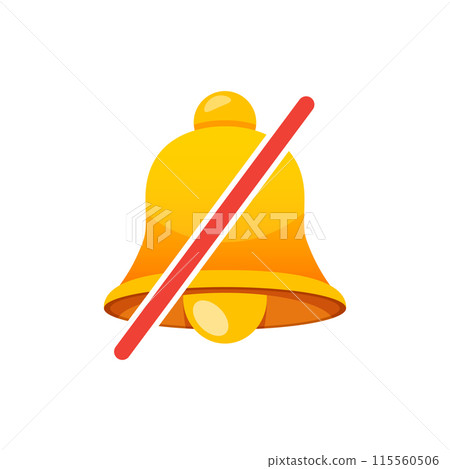 Notification bell icon in flat style. Incoming inbox message vector illustration on isolated background. Ringing bell sign business concept. Notification bell icon in flat style. Incoming inbox message vector illustration on isolated background. Ringing bell sign business concept. 115560506