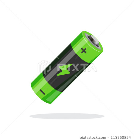 Alkaline battery icon in flat style. Accumulator vector illustration on isolated background. Accumulator recharge sign business concept. Alkaline battery icon in flat style. Accumulator vector illustration on isolated background. Accumulator recharge sign business concept. 115560834