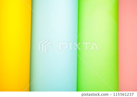 Multicolor background from a cardboard of different colors 115561237