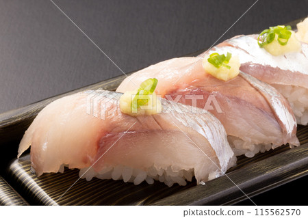 Horse mackerel nigiri sushi Horse mackerel nigiri sushi 115562570