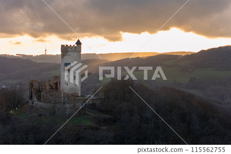 Castle ruin, Brohl, Rhineland-Palatinate, Germany 115562755