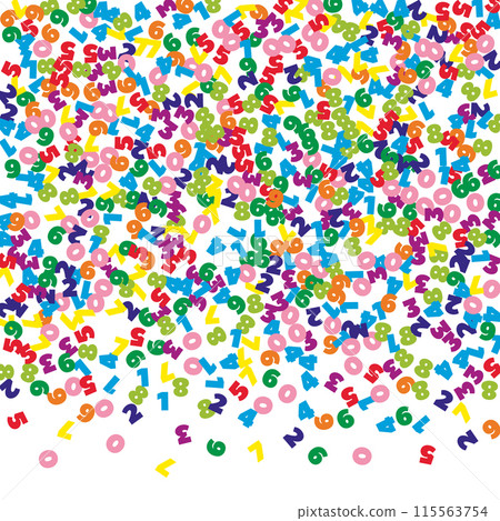 Scattered letters of latin alphabet. Colorful childish floating characters of English language. Foreign languages study concept. Back to school banner . Scattered letters of latin alphabet. Colorful childish floating characters of English language. Foreign languages study concept. Back to school banner . 115563754
