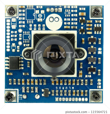 Front View of Small Camera Module 115564721
