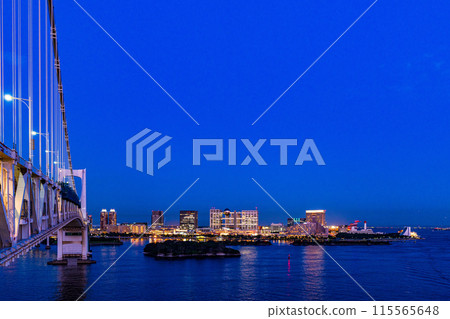 （東京）從彩虹橋南側長廊眺望台場 115565648