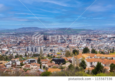 Aerial view of Clermont-Ferrand, France Aerial view of Clermont-Ferrand, France 115567336