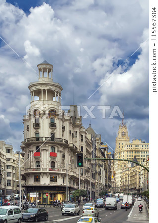 Gran Via street, Madrid, Spain Gran Via street, Madrid, Spain 115567384