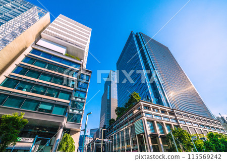 Tokyo cityscape in Japan: Shin-Nihonbashi Station and COREDO Muromachi Terrace (COREDO Muromachi Terrace and Nihonbashi Muromachi Mitsui Tower) Tokyo cityscape in Japan: Shin-Nihonbashi Station and COREDO Muromachi Terrace (COREDO Muromachi Terrace and Nihonbashi Muromachi Mitsui Tower) 115569242