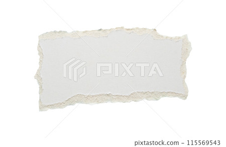 piece of white paper tear isolated on white background piece of white paper tear isolated on white background 115569543