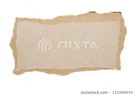 piece of gray paper tear isolated on white background piece of gray paper tear isolated on white background 115569554