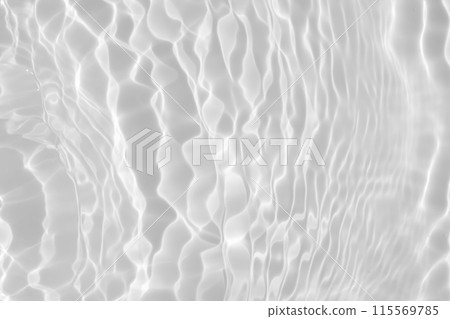 Abstract white transparent water shadow surface texture natural ripple background 115569785