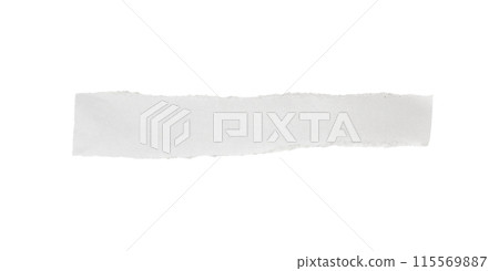 piece of white paper tear isolated on white background piece of white paper tear isolated on white background 115569887