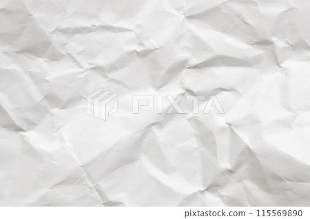 Abstract white crumpled and creased recycle paper texture background Abstract white crumpled and creased recycle paper texture background 115569890