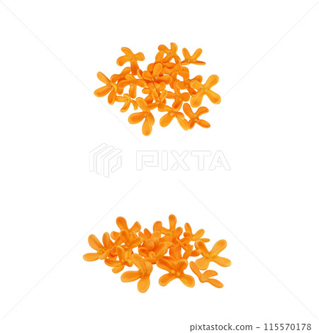 Sweet osmanthus illustration realistic white background 115570178