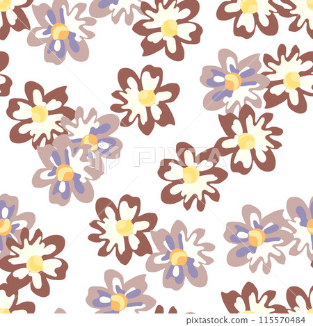 Vibrant pink floral pattern. Vibrant pink floral pattern. 115570484