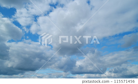 Sky after the storm. Majestic amazing blue sky with cumulus and cirrus on different layers clouds. Nature clouds moving. Timelapse. Sky after the storm. Majestic amazing blue sky with cumulus and cirrus on different layers clouds. Nature clouds moving. Timelapse. 115571456