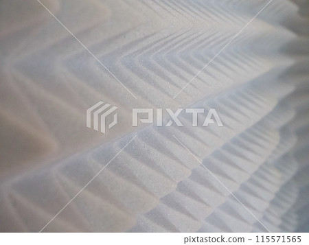 Echo Reduction Foam. Textured grey foam panels for soundproofing studios. 115571565