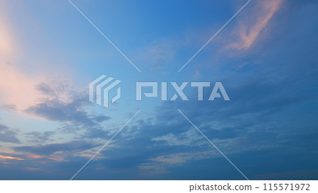 Sky at dusk and cirrocumulus clouds. Breathtaking landscape of phenomenal cirrocumulus clouds. Timelapse. Sky at dusk and cirrocumulus clouds. Breathtaking landscape of phenomenal cirrocumulus clouds. Timelapse. 115571972