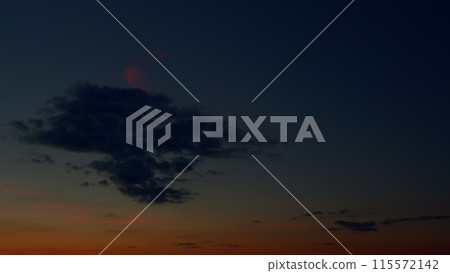 Sky different shades sunset. Dramatic blue, colorful clouds. Sunset sky with clouds background. Timelapse. Sky different shades sunset. Dramatic blue, colorful clouds. Sunset sky with clouds background. Timelapse. 115572142
