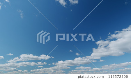 Cloud sky scape. Clouds flying and changing with different shapes on clear blue sky. Timelapse. Cloud sky scape. Clouds flying and changing with different shapes on clear blue sky. Timelapse. 115572306
