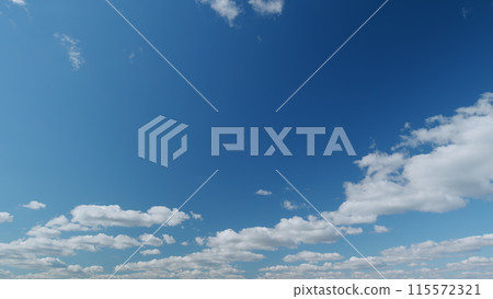 Summer clouds. Puffy fluffy white clouds. Timelapse. Summer clouds. Puffy fluffy white clouds. Timelapse. 115572321