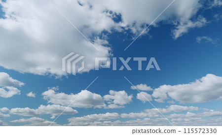 Clouds move in the blue sky. Running clouds against the blue sky. Timelapse. Clouds move in the blue sky. Running clouds against the blue sky. Timelapse. 115572330