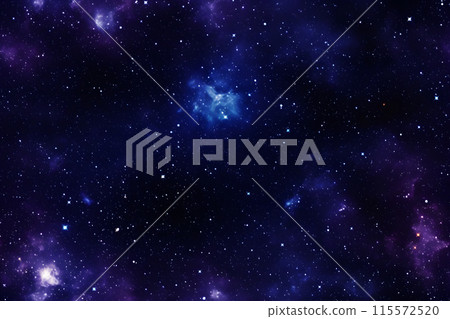 seamless texture and full-frame background of starry night sky, neural network generated image 115572520