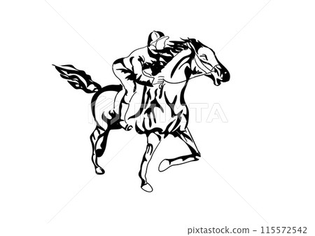 horse racing 115572542