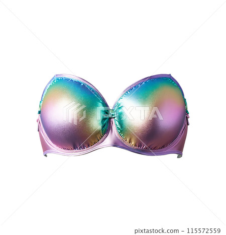 Iridescent mermaid scale bra shimmering magically pearlescent pastel hues aquatic fantasy 115572559
